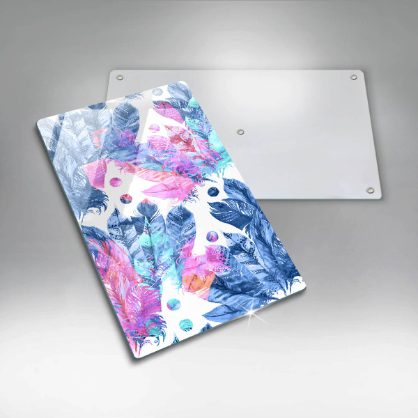 Glashällskydd modern Boho fjäder illustration