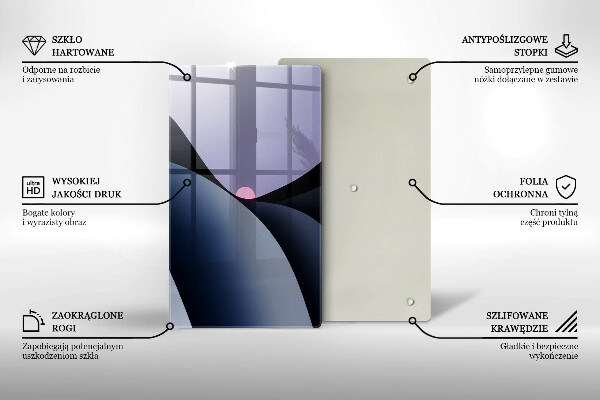 Spisskyddsplatta modern Abstraktionsformer