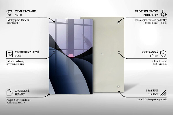 Spisskyddsplatta modern Abstraktionsformer