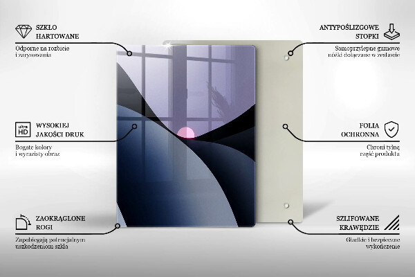 Spisskyddsplatta modern Abstraktionsformer