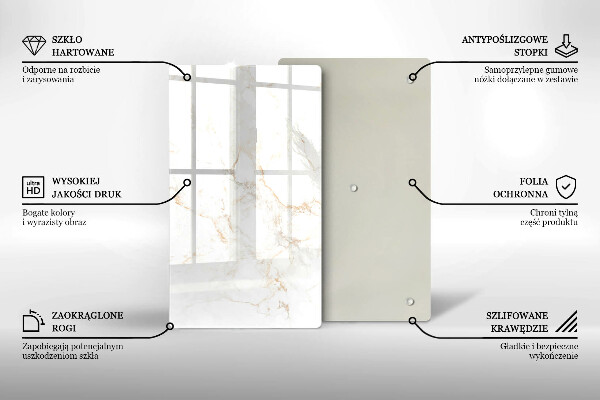 Glashällskydd modern Elegant marmorsten