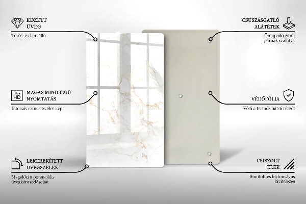 Glashällskydd modern Elegant marmorsten