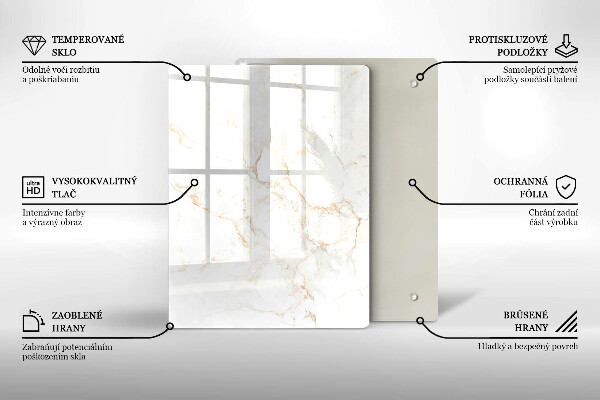 Glashällskydd modern Elegant marmorsten