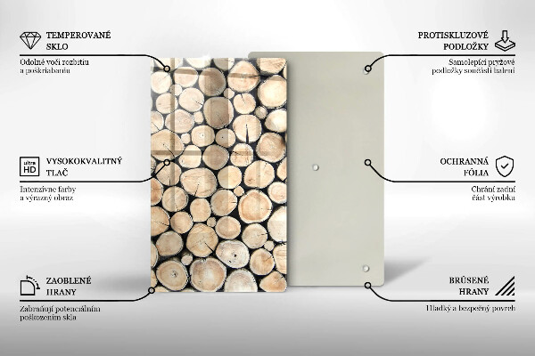Spisskyddsplatta modern Trästammar