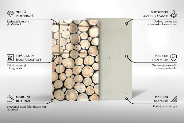 Spisskyddsplatta modern Trästammar