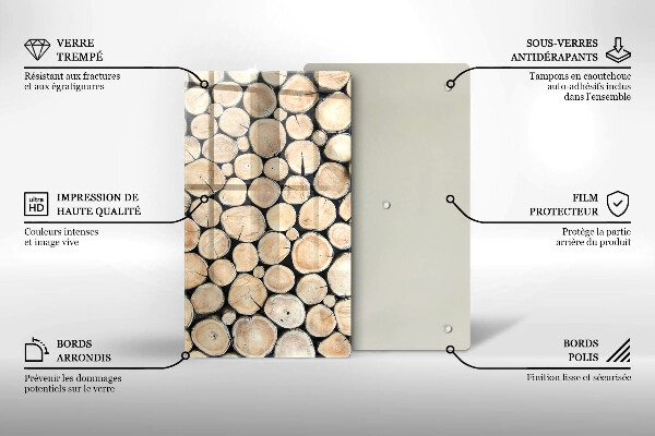 Spisskyddsplatta modern Trästammar