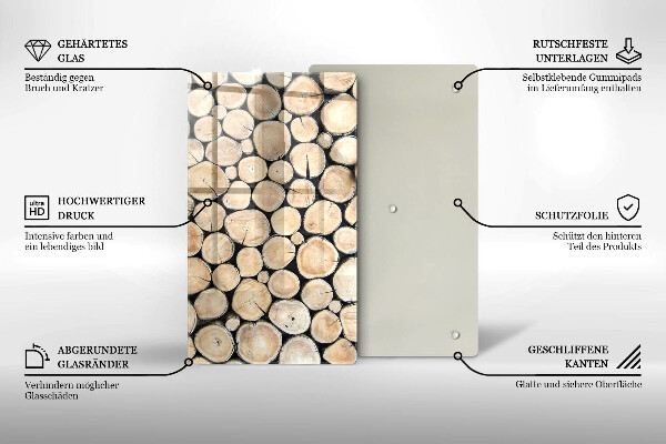 Spisskyddsplatta modern Trästammar