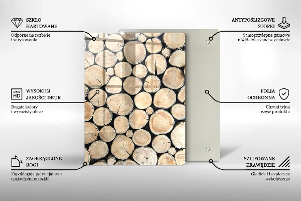 Spisskyddsplatta modern Trästammar