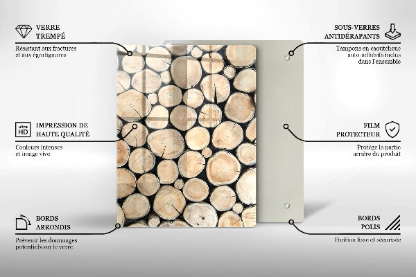 Spisskyddsplatta modern Trästammar