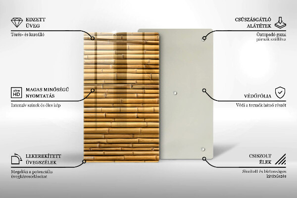 Spisskyddsplatta modern Natur boho bambu