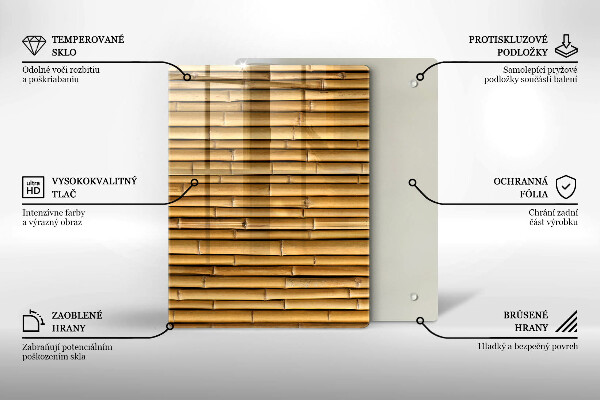 Spisskyddsplatta modern Natur boho bambu