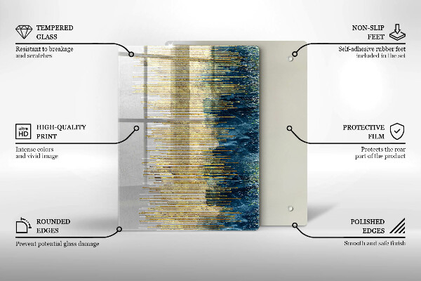 Glashällskydd modern Designer abstraktion