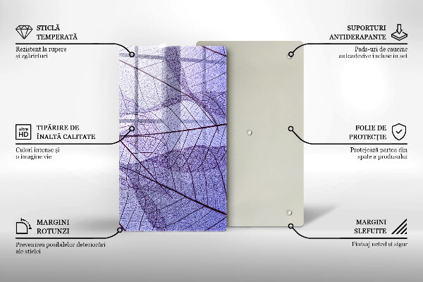 Glashällskydd modern Blad med ådror