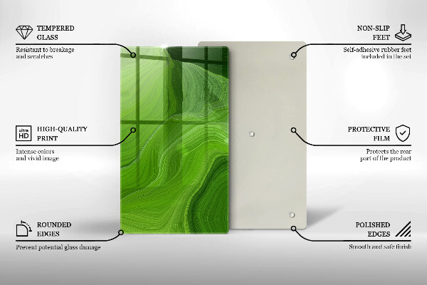 Glashällskydd modern Abstrakt konsistens