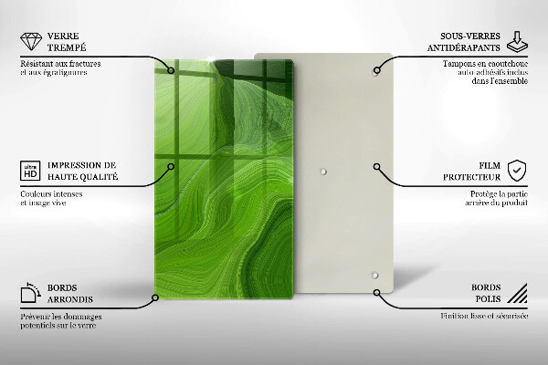 Glashällskydd modern Abstrakt konsistens