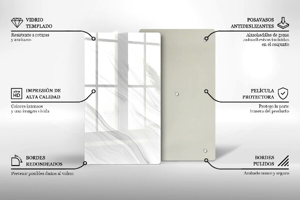 Glashällskydd modern Delikat marmor