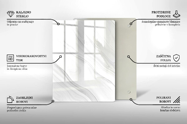 Glashällskydd modern Delikat marmor