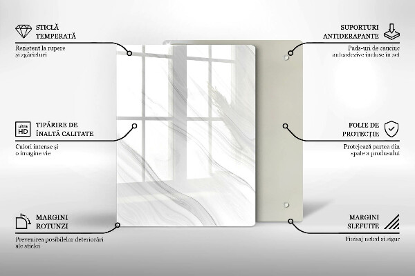 Glashällskydd modern Delikat marmor