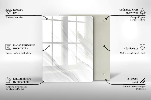 Glashällskydd modern Delikat marmor