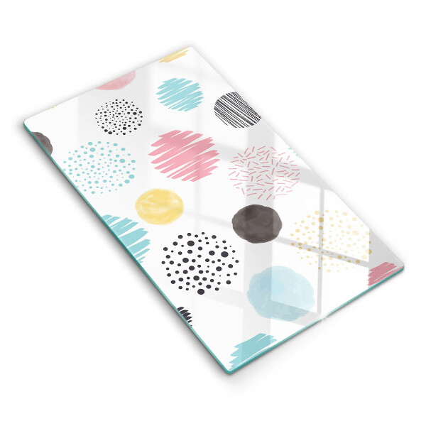 Glashällskydd modern Målade former