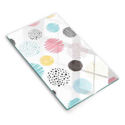 Glashällskydd modern Målade former