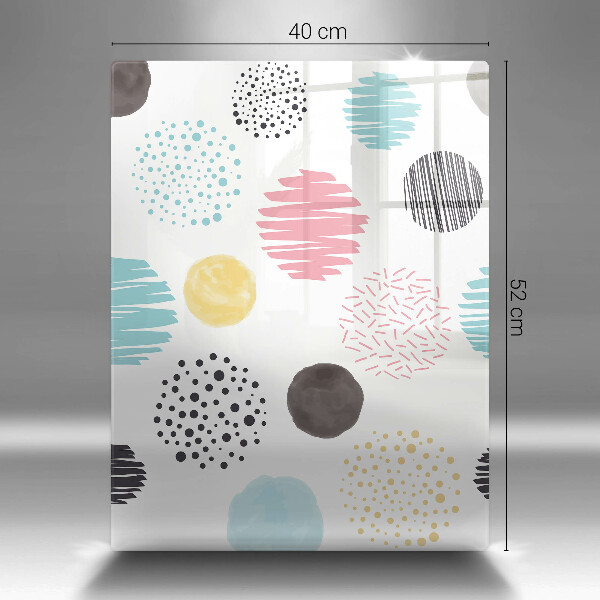 Glashällskydd modern Målade former