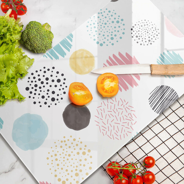 Glashällskydd modern Målade former