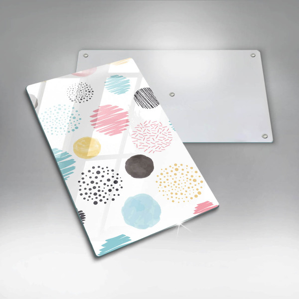 Glashällskydd modern Målade former