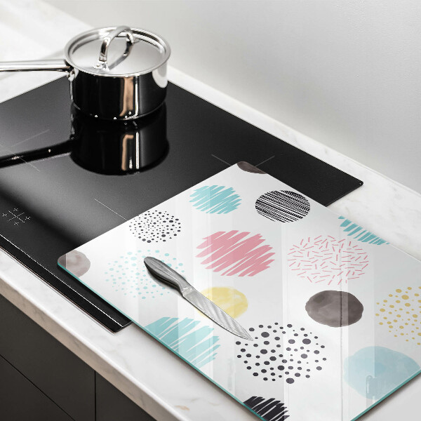 Glashällskydd modern Målade former