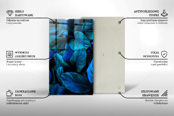 Glashällskydd modern Lämnar djungelvegetation