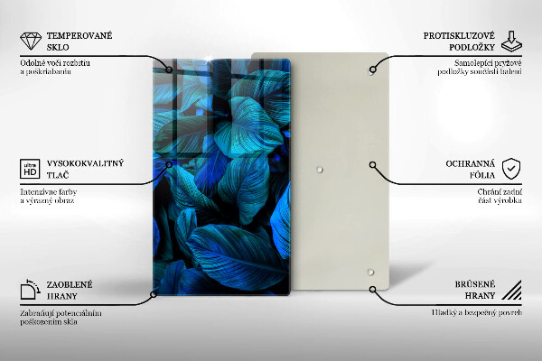 Glashällskydd modern Lämnar djungelvegetation