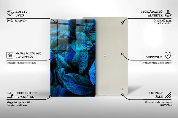 Glashällskydd modern Lämnar djungelvegetation