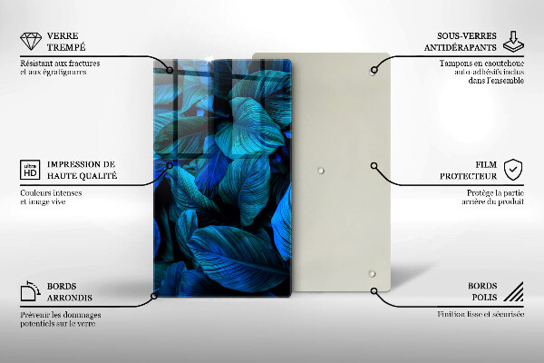 Glashällskydd modern Lämnar djungelvegetation