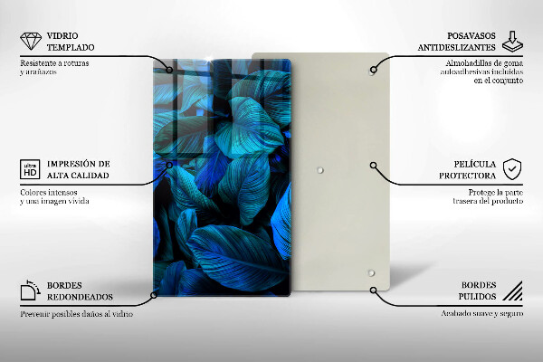 Glashällskydd modern Lämnar djungelvegetation