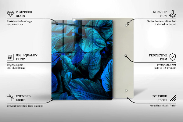 Glashällskydd modern Lämnar djungelvegetation