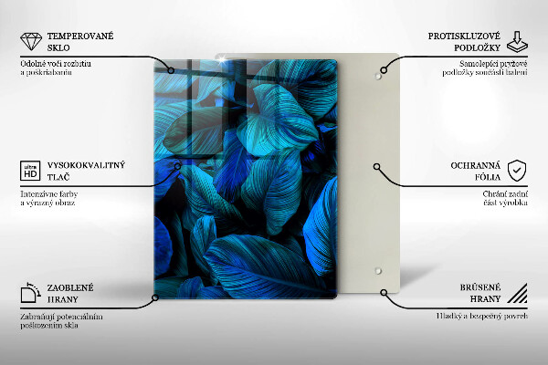 Glashällskydd modern Lämnar djungelvegetation