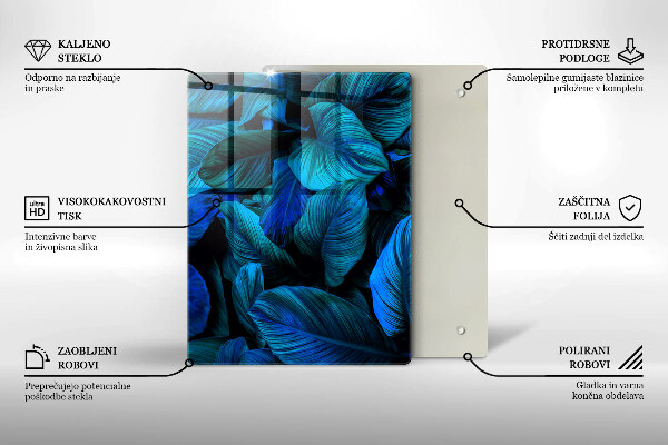 Glashällskydd modern Lämnar djungelvegetation