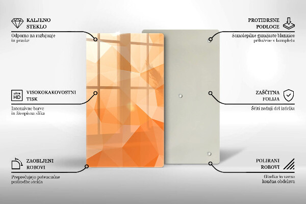 Glashällskydd modern Geometrisk bakgrund