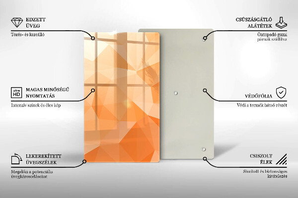 Glashällskydd modern Geometrisk bakgrund