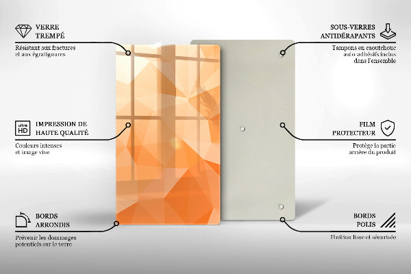 Glashällskydd modern Geometrisk bakgrund