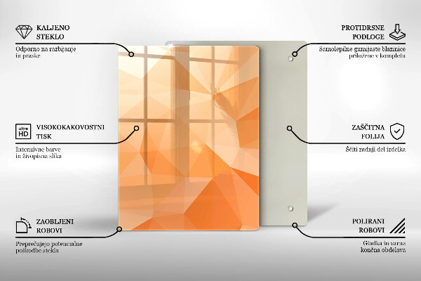 Glashällskydd modern Geometrisk bakgrund