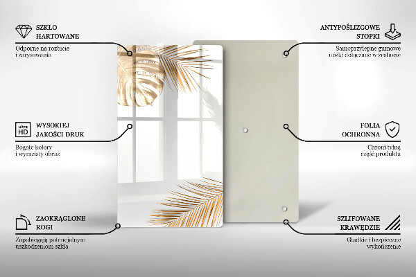 Glashällskydd modern Gyllene blad