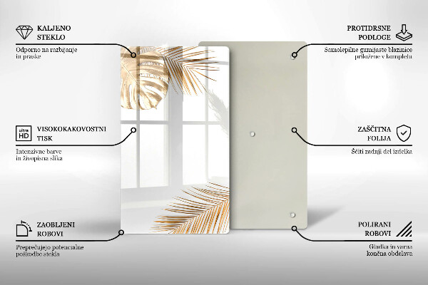 Glashällskydd modern Gyllene blad