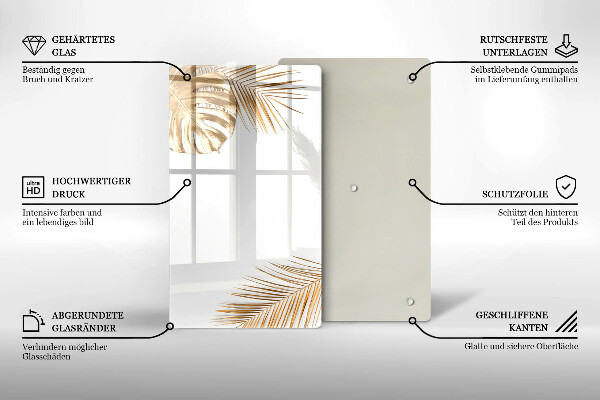 Glashällskydd modern Gyllene blad