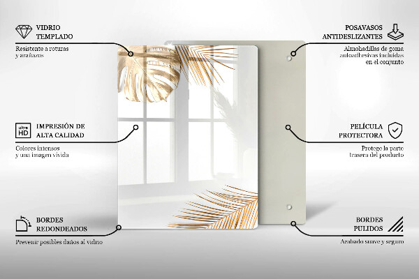 Glashällskydd modern Gyllene blad