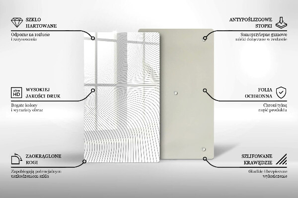 Glashällskydd modern Modernt linjemönster