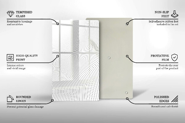 Glashällskydd modern Modernt linjemönster