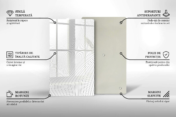 Glashällskydd modern Modernt linjemönster