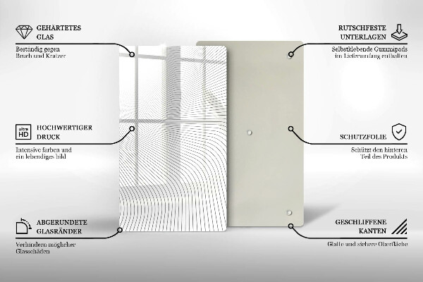 Glashällskydd modern Modernt linjemönster