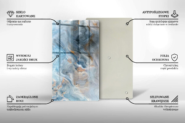 Glashällskydd modern Marmor textur